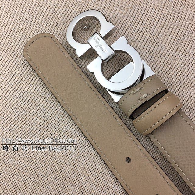 菲拉格慕女士皮帶 Ferragamo雙面牛皮經典純銅五金腰帶  jjp2036